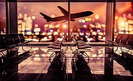 Airport at Sunset